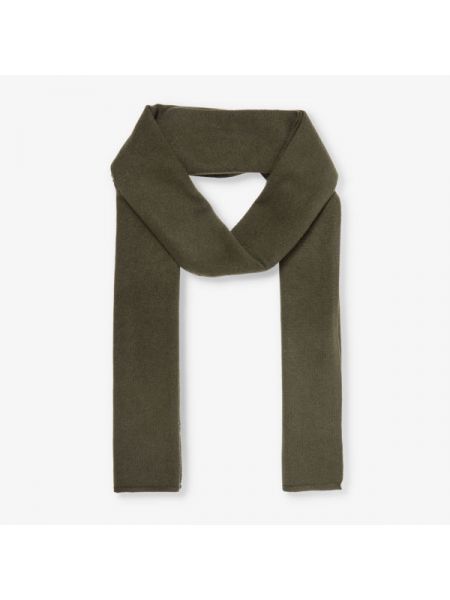 Кашемировый шерстяной шарф Yves Salomon зеленый