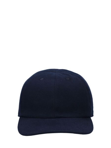 Cappello con visiera di cotone Kiton blu