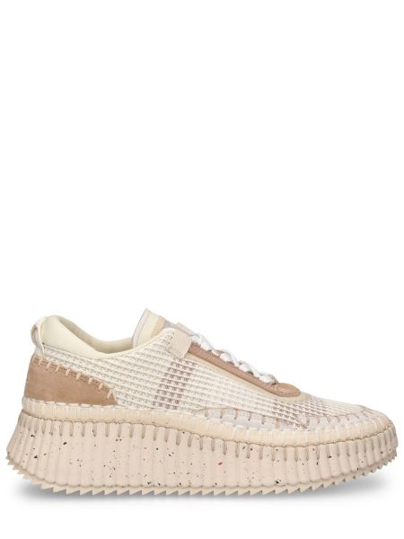 Örgü sneaker Chloé beyaz