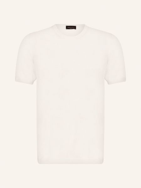 Hedvábné tričko Roberto Collina bílé