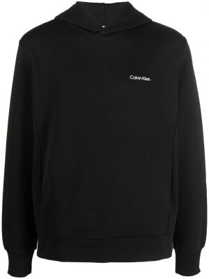 Hoodie con stampa Calvin Klein nero