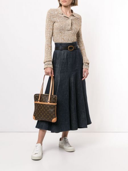 Bolsa de hombro Louis Vuitton marrón