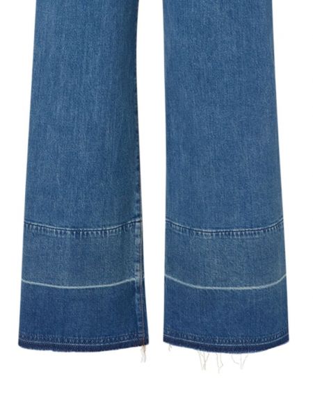 Laia lõikega kõrge vöökohaga teksapüksid Veronica Beard sinine