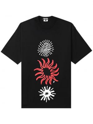 Kokvilnas t-krekls ar apdruku Black Comme Des Garçons melns
