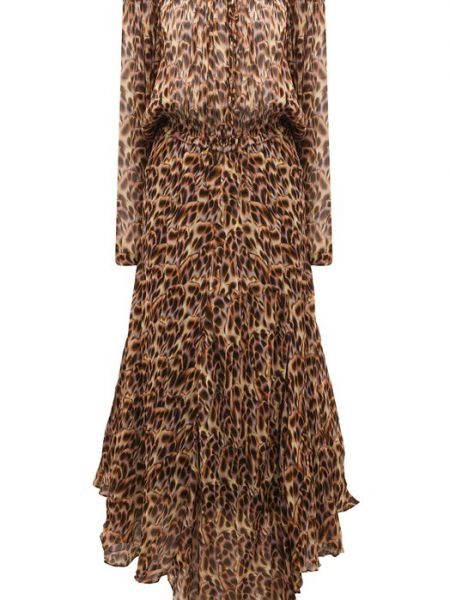 Платье из вискозы Isabel Marant Étoile коричневое