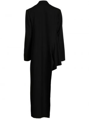 Asimetriškas paltas Yohji Yamamoto juoda