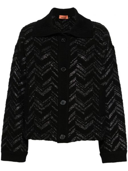 Lange strickjacke Missoni schwarz