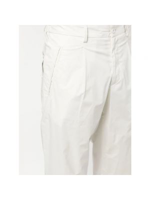 Pantalones chinos de cuero Lardini beige