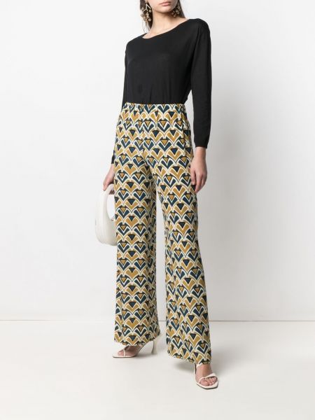 Pantalones con estampado geométrico Aspesi amarillo