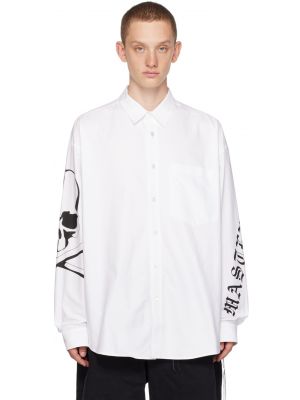 Белая рубашка с принтом mastermind JAPAN
