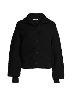 Куртка-свитер в рубчик Jason Wu черный