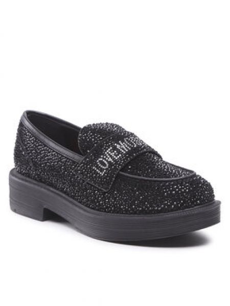 Pantofi loafer Love Moschino negru