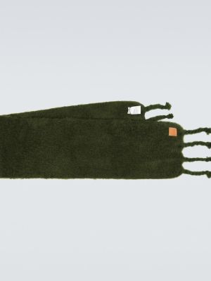 Bufanda de lana de lana mohair Loewe verde