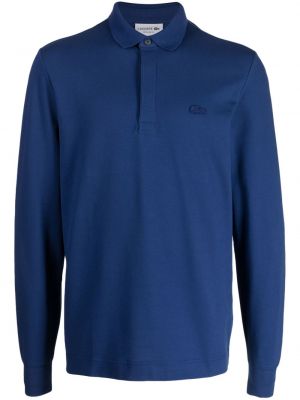 Medvilninė polo marškinėliai Lacoste mėlyna