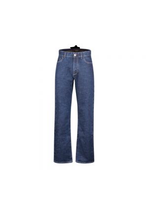 Niebieskie proste jeansy Moorer