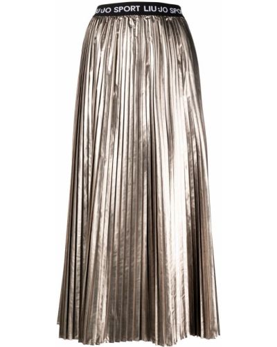 Плиссированная юбка металлик Liu Jo