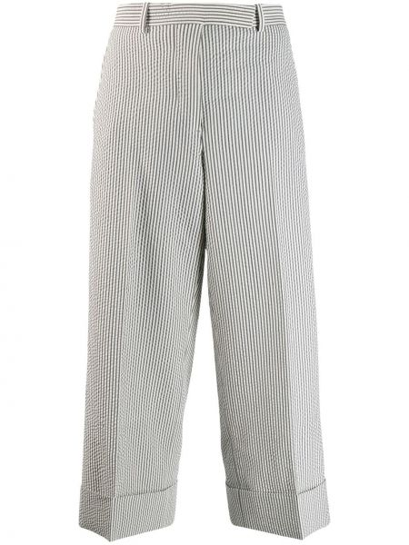 Pantalones a rayas Thom Browne gris