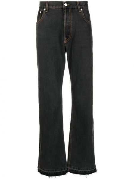 Jeans skinny di cotone Alexander Mcqueen nero