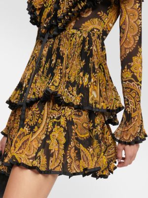 Šaty s paisley vzorom Etro čierna