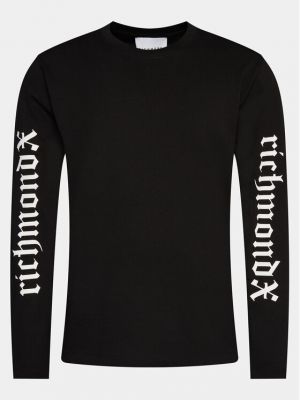 T-shirt a maniche lunghe Richmond X nero