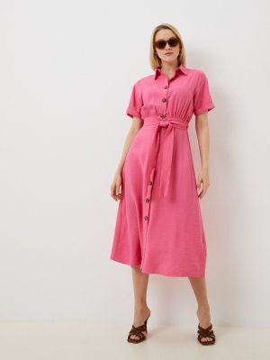 Платье-рубашка Defacto розовое