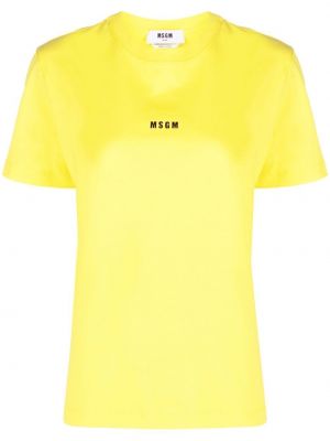 T-shirt Msgm gul