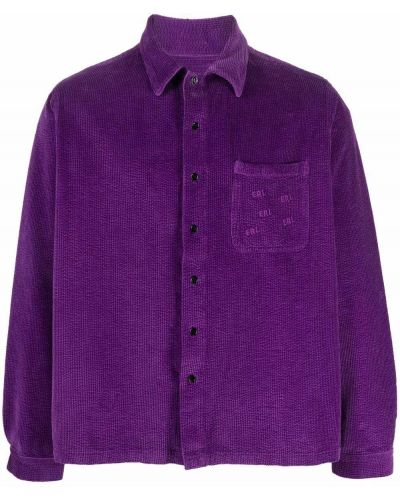 Camisa con botones Erl violeta