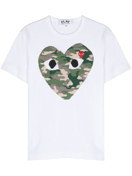 T-shirt Comme Des Garçons Play hvid