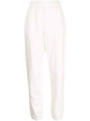 Spodnie sportowe bawełniane :chocoolate białe