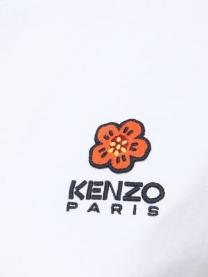 Camiseta de algodón Kenzo Paris blanco