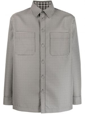 Reverzibilna jakna s karirastim vzorcem Fendi