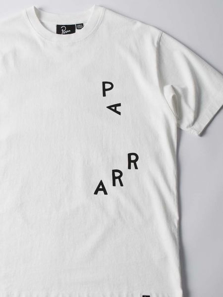 Bavlněné tričko s potiskem By Parra bílé