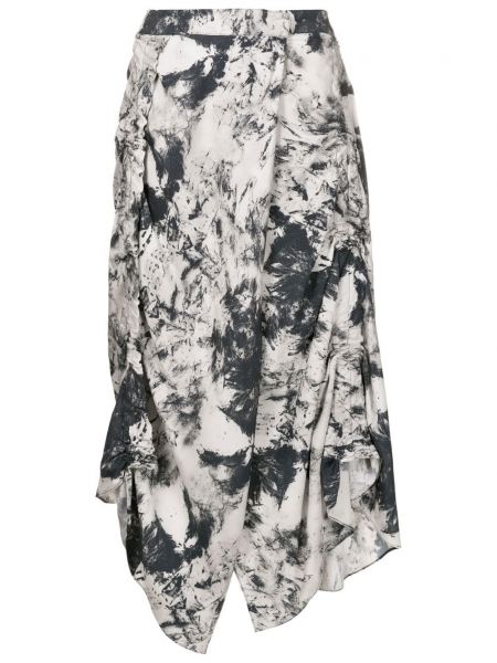 Asymetrické sukně s potiskem s abstraktním vzorem Uma | Raquel Davidowicz