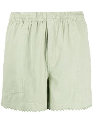Pantaloni scurți din bumbac Bode verde