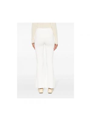 Pantalones de cintura alta Theory blanco