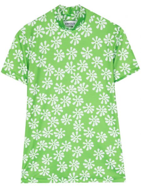 Majica s cvetličnim vzorcem s potiskom Enföld