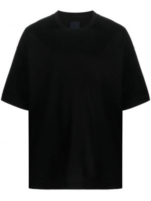 Bavlněné tričko s výšivkou Juun.j černé