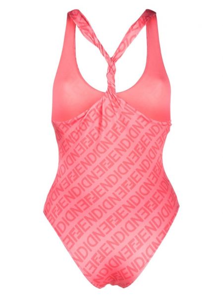 Badeanzug mit print Fendi pink