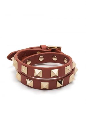 Manschett armband Valentino Garavani brun