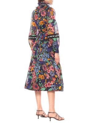 Květinové bavlněné midi šaty Marc Jacobs