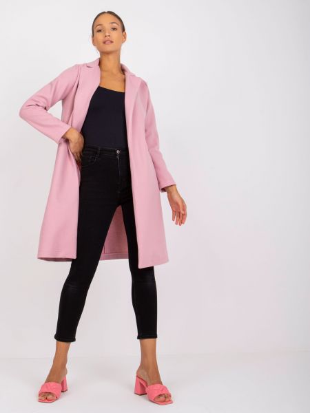 Παλτό Fashionhunters ροζ