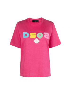 Koszulka Dsquared2 różowa