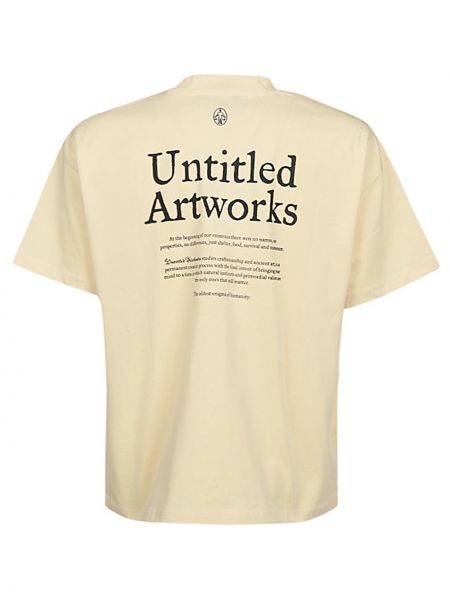 T-shirt di cotone Untitled Artworks bianco