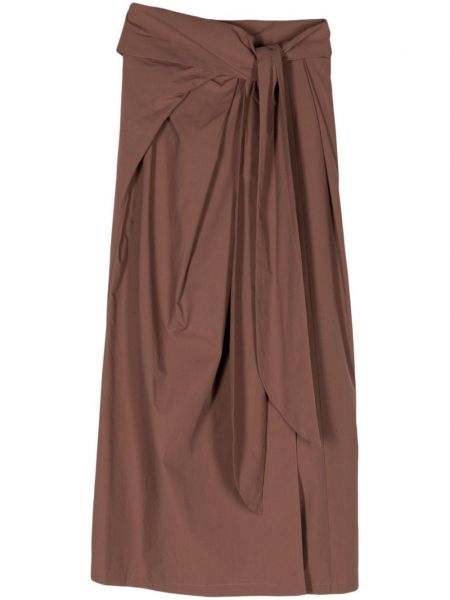 Bavlnená sukňa Alysi hnedá