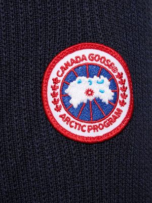 Vlnená páperová bunda Canada Goose čierna