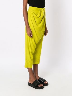 Drapované kalhoty Uma | Raquel Davidowicz zelené