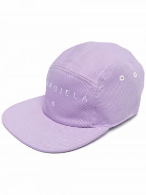 Bomull brodert cap Mm6 Maison Margiela lilla