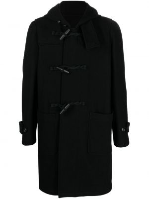 Kapucnis kabát Lardini fekete