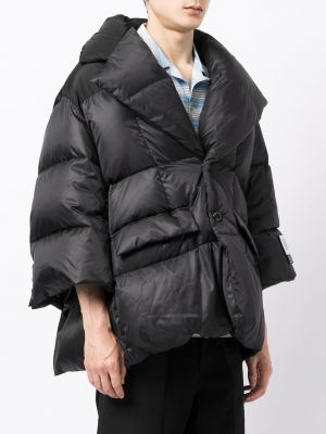Oversized prošívaná péřová bunda Fumito Ganryu černá