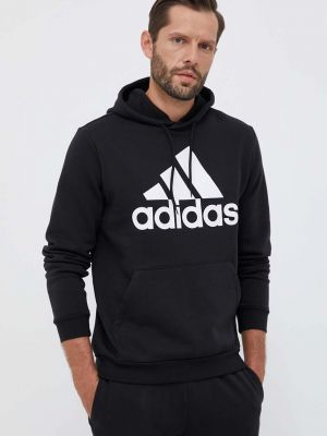 Geacă cu glugă Adidas negru